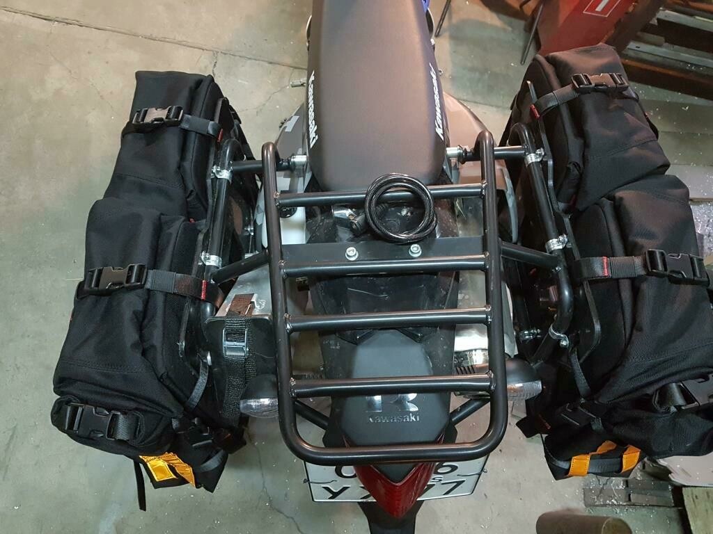 Kawasaki KLX250 багажная система крепление сумок